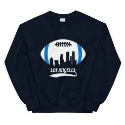 Fan Gear Nation Unisex Los Angeles Chargers Football Crew Neck Sweatshirt
