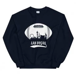 Fan Gear Nation Unisex Las Vegas Raiders Football Crew Neck Sweatshirt