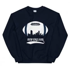Fan Gear Nation Unisex New England Patriots Football Crew Neck Sweatshirt