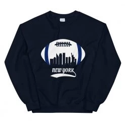 Fan Gear Nation Unisex New York Giants Football Crew Neck Sweatshirt