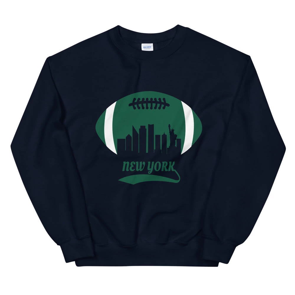 Fan Gear Nation Unisex New York Jets Football Crew Neck Sweatshirt 5 Fan Gear Nation Unisex New York Jets Football Crew Neck Sweatshirt