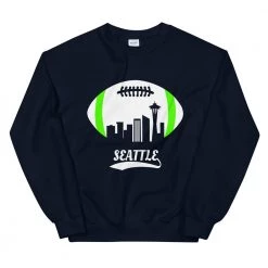 Fan Gear Nation Unisex Seattle Seahawks Football Crew Neck Sweatshirt