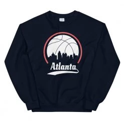 Fan Gear Nation Unisex Atlanta Hawks Basketball Crew Neck Sweatshirt