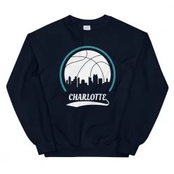 Fan Gear Nation Unisex Charlotte Hornets Basketball Crew Neck Sweatshirt