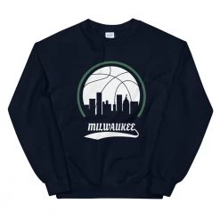 Fan Gear Nation Unisex Milwaukee Bucks Basketball Crew Neck Sweatshirt