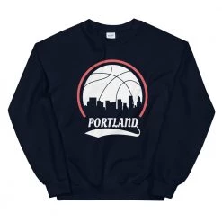 Fan Gear Nation Unisex Portland Trailblazers Basketball Crew Neck Sweatshirt