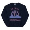 Fan Gear Nation Detroit Pistons Basketball Crew Neck Sweatshirt Unisex Cotton/Polyester