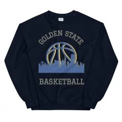 Fan Gear Nation Golden State Warriors Basketball Crew Neck Sweatshirt Unisex Cotton/Polyester
