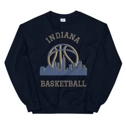 Fan Gear Nation Indiana Pacers Basketball Crew Neck Sweatshirt Unisex Cotton/Polyester