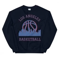 Fan Gear Nation Los Angeles Clippers Basketball Crew Neck Sweatshirt Unisex Cotton/Polyester