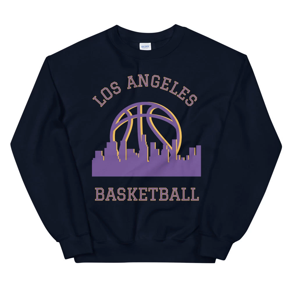 Fan Gear Nation Los Angeles Lakers Basketball Crew Neck Sweatshirt Unisex Cotton/Polyester 5 Fan Gear Nation Los Angeles Lakers Basketball Crew Neck Sweatshirt Unisex Cotton/Polyester