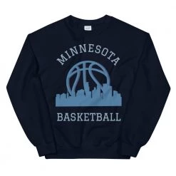 Fan Gear Nation Minnesota Timberwolves Basketball Crew Neck Sweatshirt Unisex Cotton/Polyester