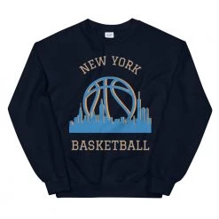 Fan Gear Nation New York Knicks Basketball Crew Neck Sweatshirt Unisex Cotton/Polyester