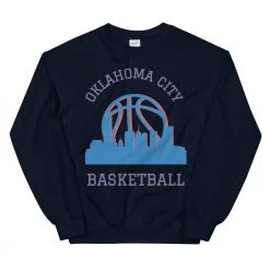 Fan Gear Nation Oklahoma City Thunder Basketball Premium Long Sleeve Tee Shirt Unisex Cotton/Polyester