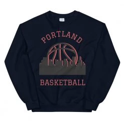 Fan Gear Nation Portland Trailblazers Basketball Crew Neck Sweatshirt Unisex Cotton/Polyester