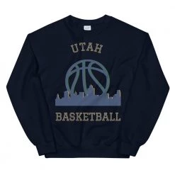 Fan Gear Nation Utah Jazz Basketball Crew Neck Sweatshirt Unisex Cotton/Polyester