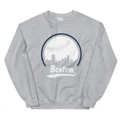 Fan Gear Nation Unisex Boston Red Sox Baseball Crewneck Sweatshirt