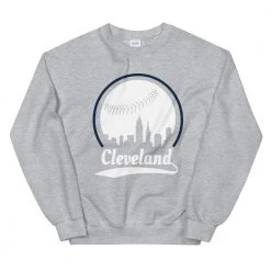 Fan Gear Nation Unisex Cleveland Indians Baseball Crewneck Sweatshirt