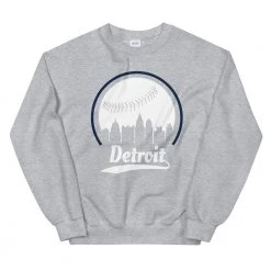 Fan Gear Nation Unisex Detroit Tigers Baseball Crewneck Sweatshirt