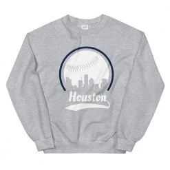 Fan Gear Nation Unisex Houston Astros Baseball Crewneck Sweatshirt