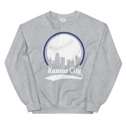 Fan Gear Nation Unisex Kansas City Royals Baseball Crewneck Sweatshirt