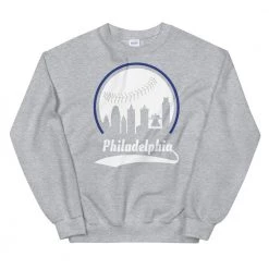 Fan Gear Nation Unisex Philadelphia Phillies Baseball Crewneck Sweatshirt