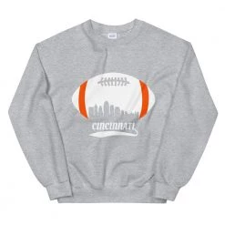 Fan Gear Nation Unisex Cincinnati Bengals Football Crew Neck Sweatshirt