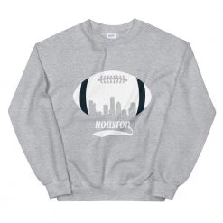 Fan Gear Nation Unisex Houston Texans Football Crew Neck Sweatshirt
