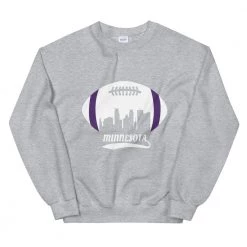 Fan Gear Nation Unisex Minnesota Vikings Football Crew Neck Sweatshirt