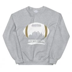 Fan Gear Nation Unisex New Orleans Saints Football Crew Neck Sweatshirt