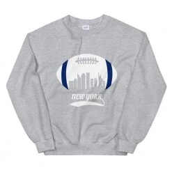 Fan Gear Nation Unisex New York Giants Football Crew Neck Sweatshirt