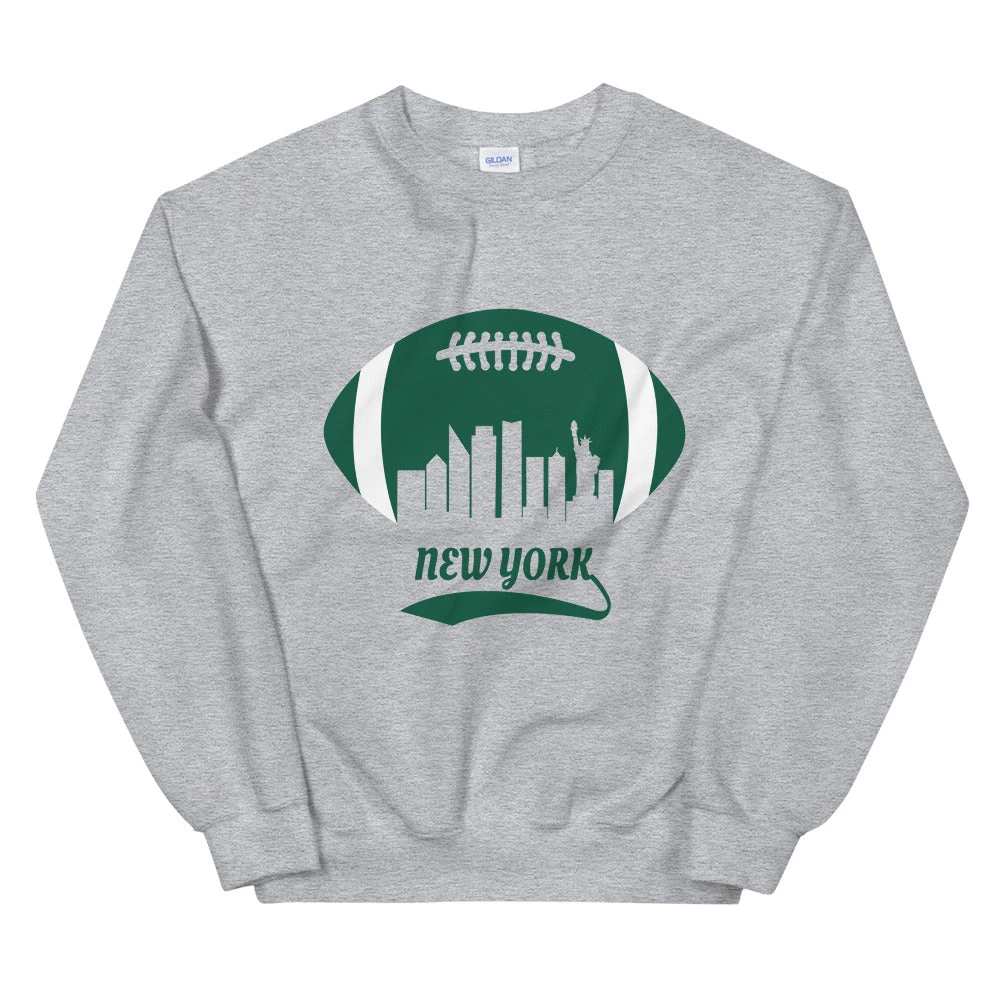 Fan Gear Nation Unisex New York Jets Football Crew Neck Sweatshirt 6 Fan Gear Nation Unisex New York Jets Football Crew Neck Sweatshirt