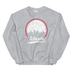 Fan Gear Nation Unisex Atlanta Hawks Basketball Crew Neck Sweatshirt