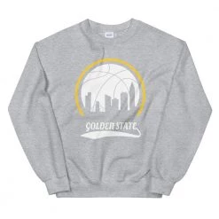 Fan Gear Nation Unisex Golden State Warriors Basketball Crew Neck Sweatshirt