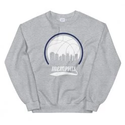 Fan Gear Nation Unisex Memphis Grizzlies Basketball Crew Neck Sweatshirt