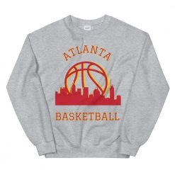 Fan Gear Nation Atlanta Hawks Basketball Crew Neck Sweatshirt Unisex Cotton/Polyester