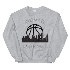 Fan Gear Nation Brooklyn Nets Basketball Crew Neck Sweatshirt Unisex Cotton/Polyester