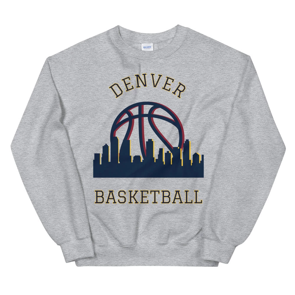 Fan Gear Nation Denver Nuggets Basketball Crew Neck Sweatshirt Unisex Cotton/Polyester 6 Fan Gear Nation Denver Nuggets Basketball Crew Neck Sweatshirt Unisex Cotton/Polyester