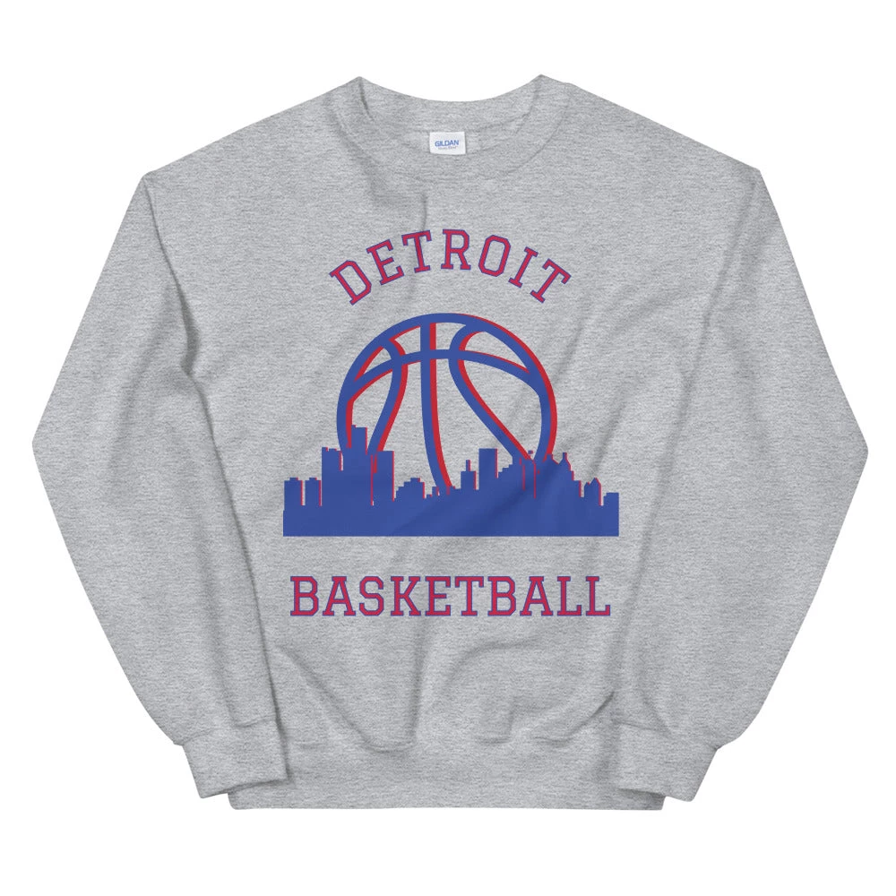 Fan Gear Nation Detroit Pistons Basketball Crew Neck Sweatshirt Unisex Cotton/Polyester 6 Fan Gear Nation Detroit Pistons Basketball Crew Neck Sweatshirt Unisex Cotton/Polyester