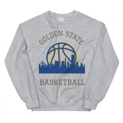 Fan Gear Nation Golden State Warriors Basketball Crew Neck Sweatshirt Unisex Cotton/Polyester