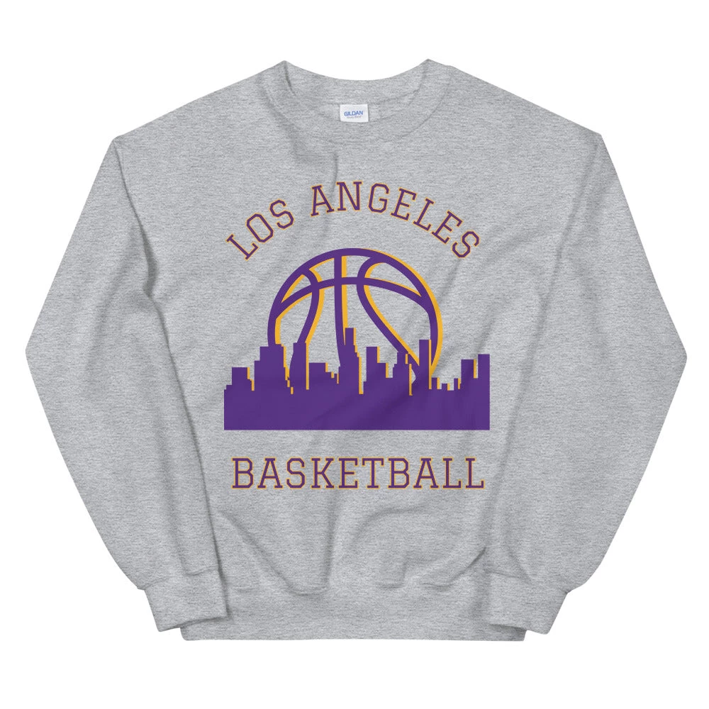 Fan Gear Nation Los Angeles Lakers Basketball Crew Neck Sweatshirt Unisex Cotton/Polyester 7 Fan Gear Nation Los Angeles Lakers Basketball Crew Neck Sweatshirt Unisex Cotton/Polyester