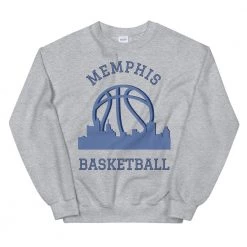 Fan Gear Nation Memphis Grizzlies Basketball Crew Neck Sweatshirt Unisex Cotton/Polyester