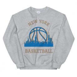 Fan Gear Nation New York Knicks Basketball Crew Neck Sweatshirt Unisex Cotton/Polyester