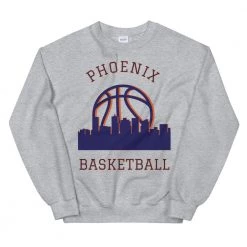 Fan Gear Nation Phoenix Suns Basketball Crew Neck Sweatshirt Unisex Cotton/Polyester