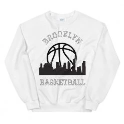 Fan Gear Nation Brooklyn Nets Basketball Crew Neck Sweatshirt Unisex Cotton/Polyester