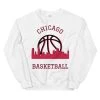 Fan Gear Nation Chicago Bulls Basketball Crew Neck Sweatshirt Unisex Cotton/Polyester
