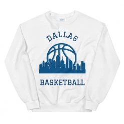 Fan Gear Nation Dallas Mavericks Basketball Crew Neck Sweatshirt Unisex Cotton/Polyester