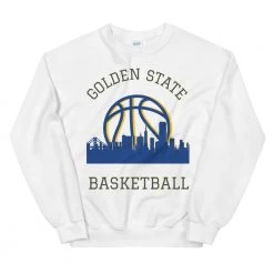 Fan Gear Nation Golden State Warriors Basketball Crew Neck Sweatshirt Unisex Cotton/Polyester