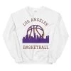 Fan Gear Nation Los Angeles Lakers Basketball Crew Neck Sweatshirt Unisex Cotton/Polyester