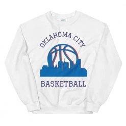Fan Gear Nation Oklahoma City Thunder Basketball Premium Long Sleeve Tee Shirt Unisex Cotton/Polyester